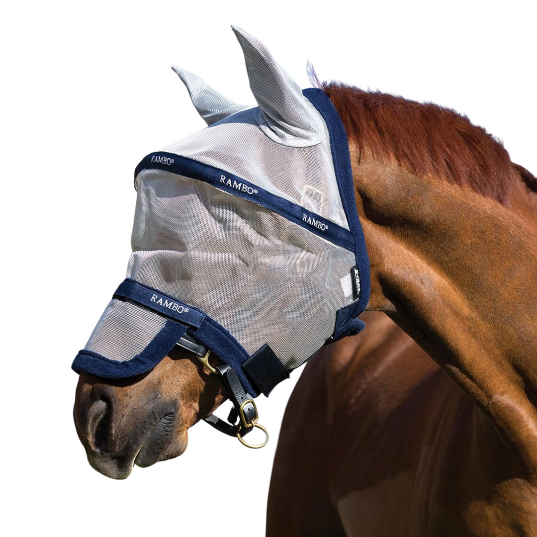 Rambo Plus Fly Mask with Ears