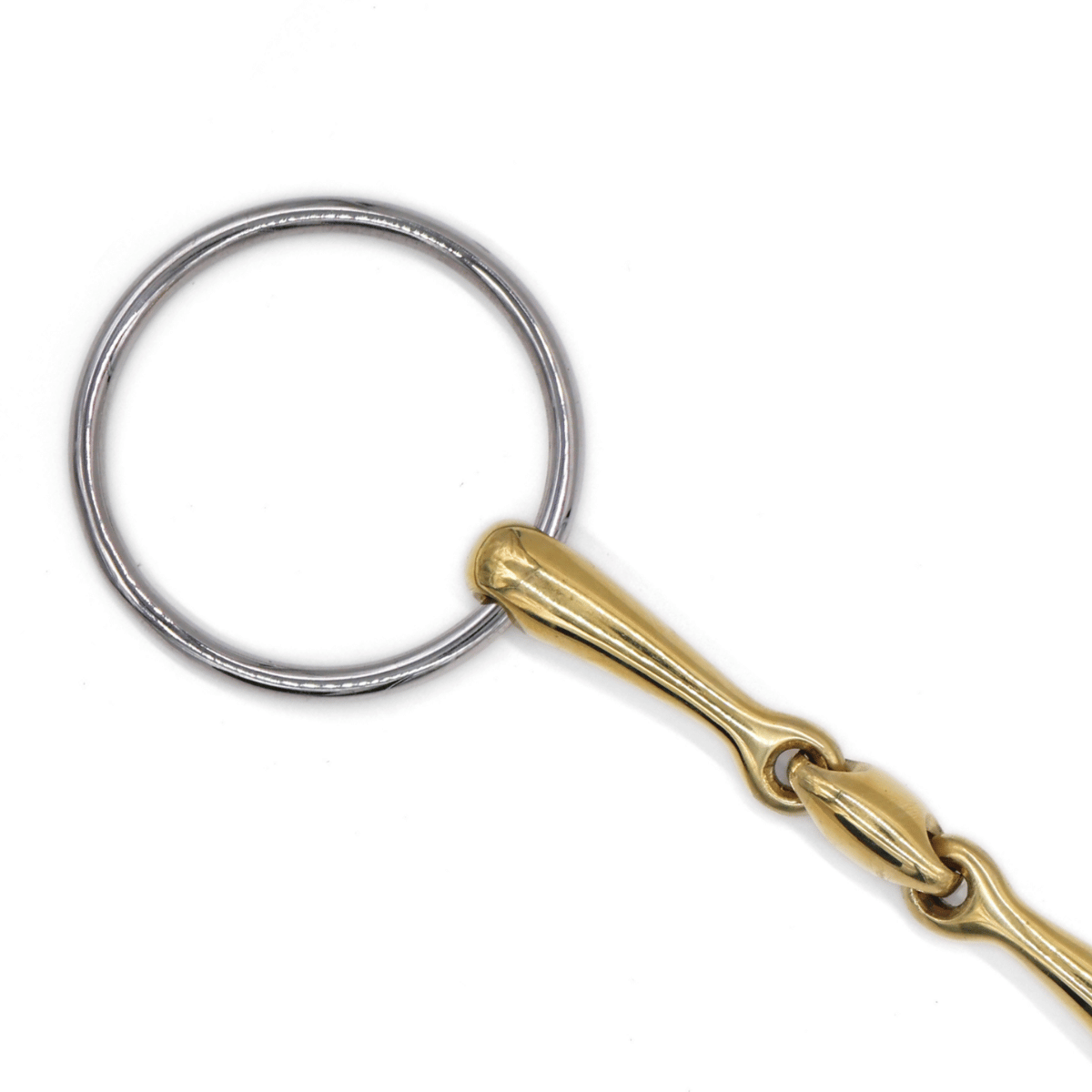 AJR Sport Double Jointed Golden Ease Loose Ring Bit