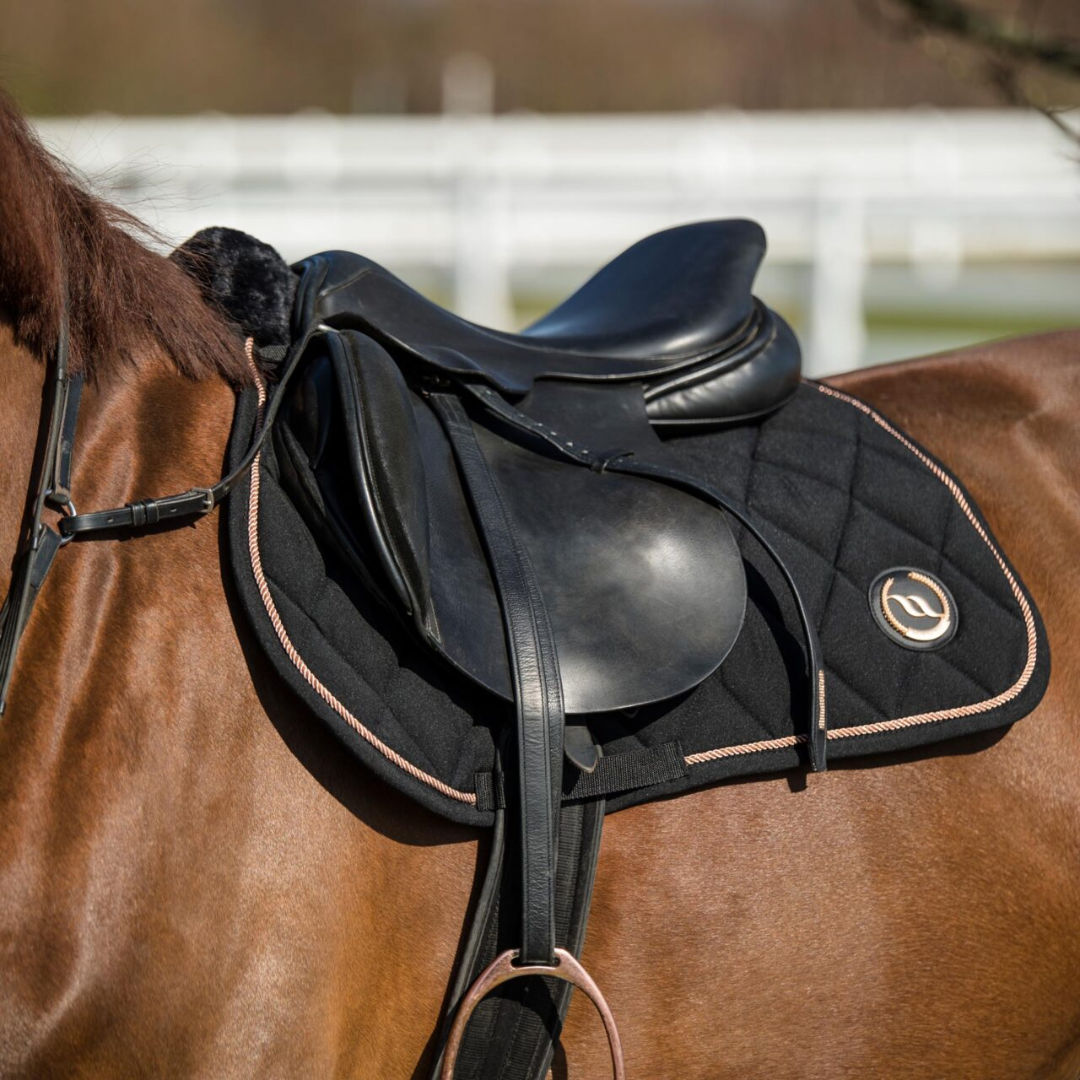 Back on Track Haze Collection: Black Rose All Purpose Saddle Pad