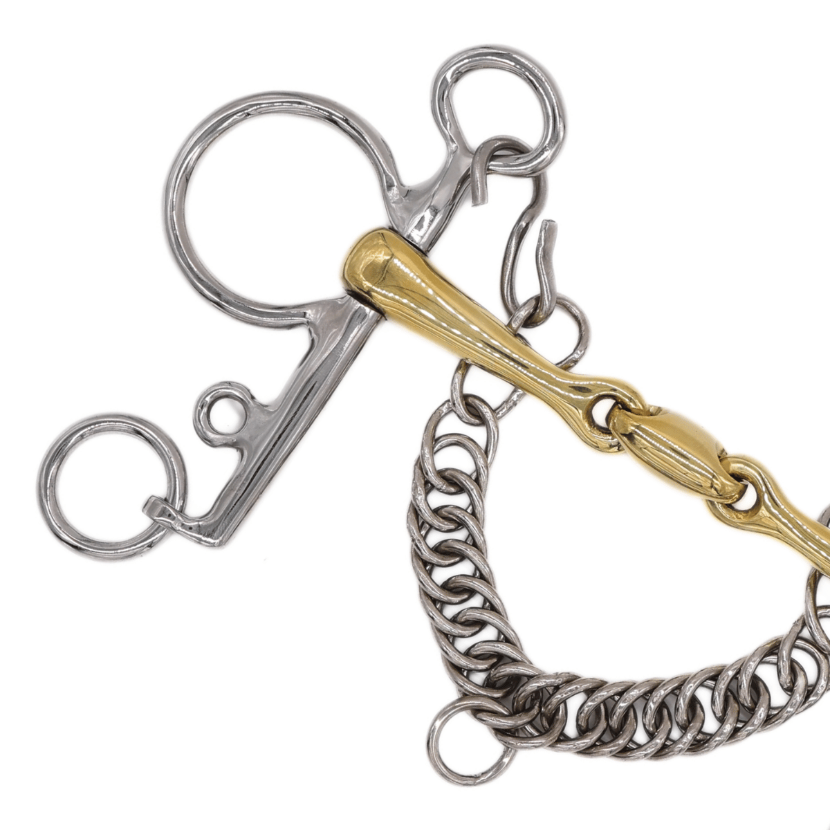 AJR Sport Double Jointed Golden Ease Pelham Bit