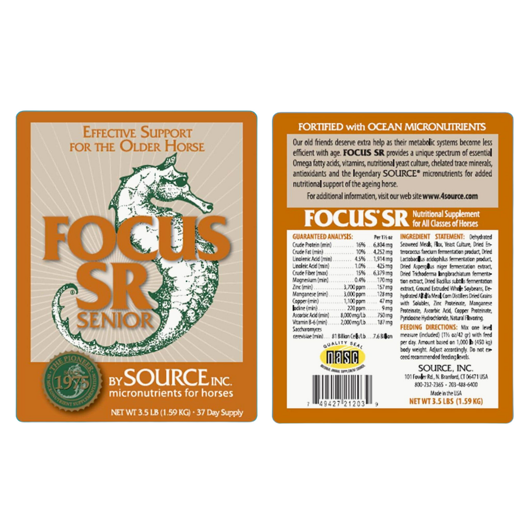 SOURCE Micronutrients FOCUS SR Senior Support Supplement