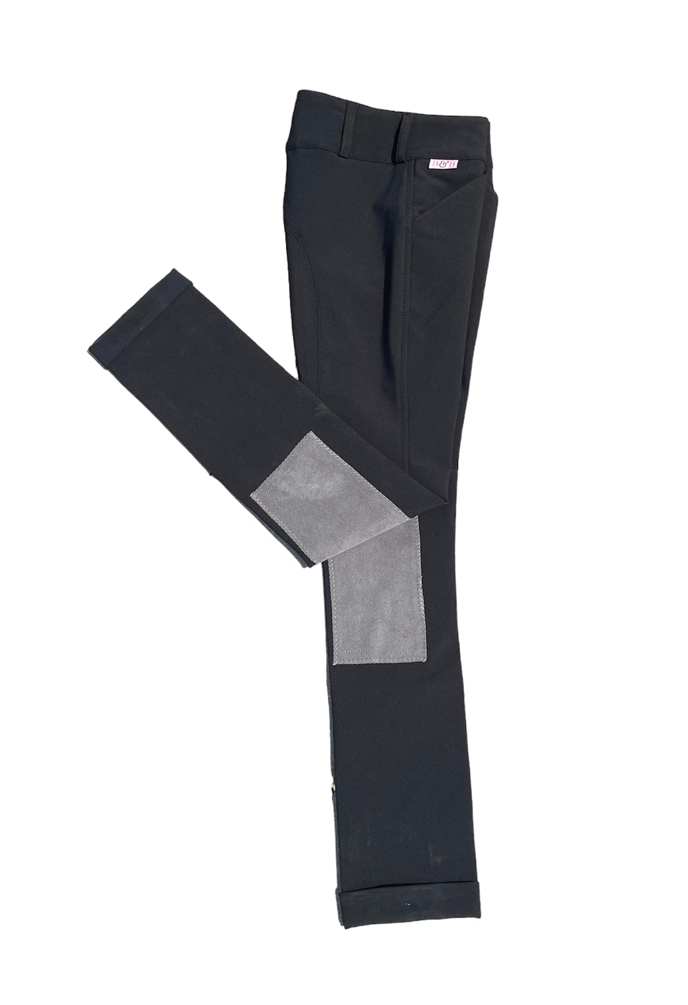 Belle and Bow Girls Black Jodphurs