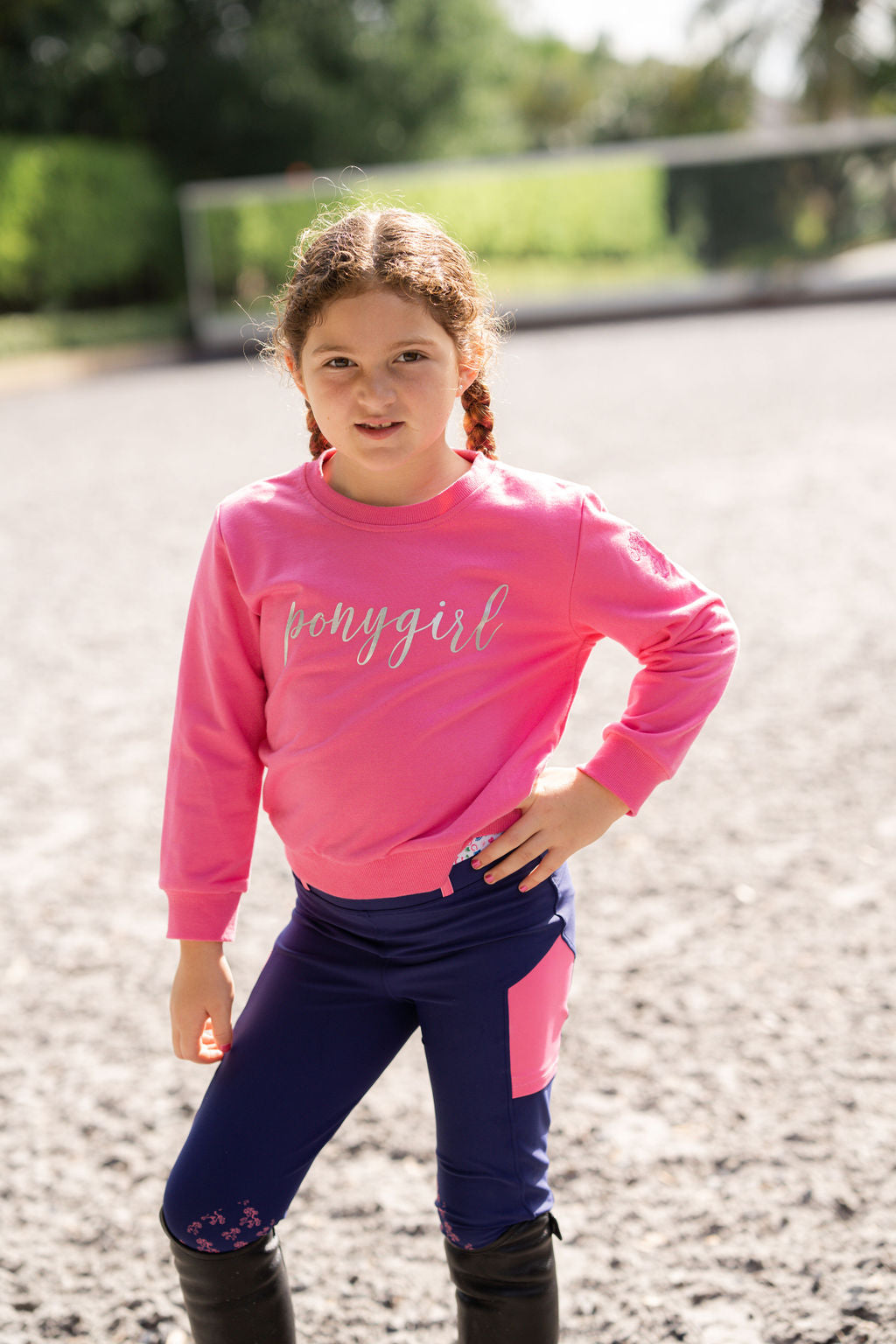 Belle and Bow Pony Girl Sweatshirt