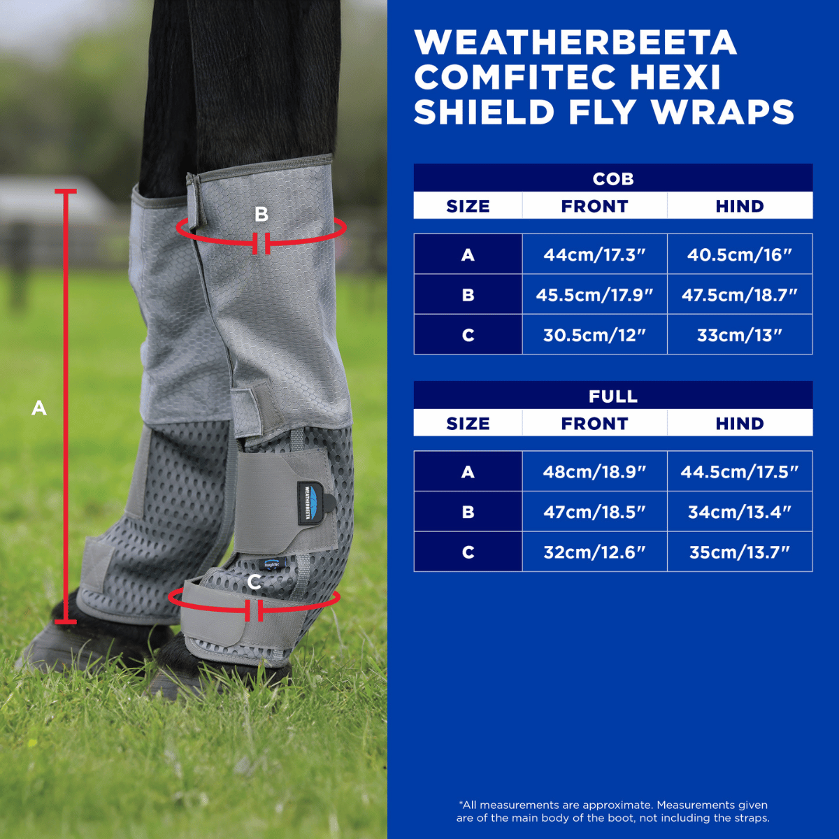 Weatherbeeta ComfiTec Hexi Shield Fly Wraps