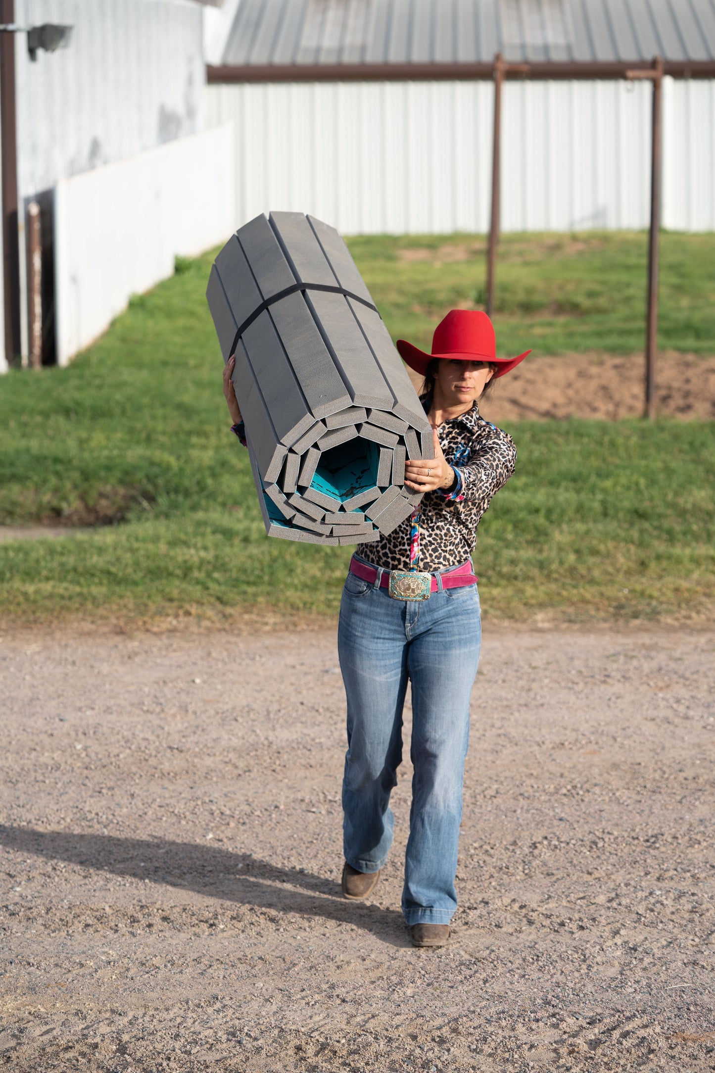 Performance Stall Mats 5x10ft Turquoise Stone Stall Mat