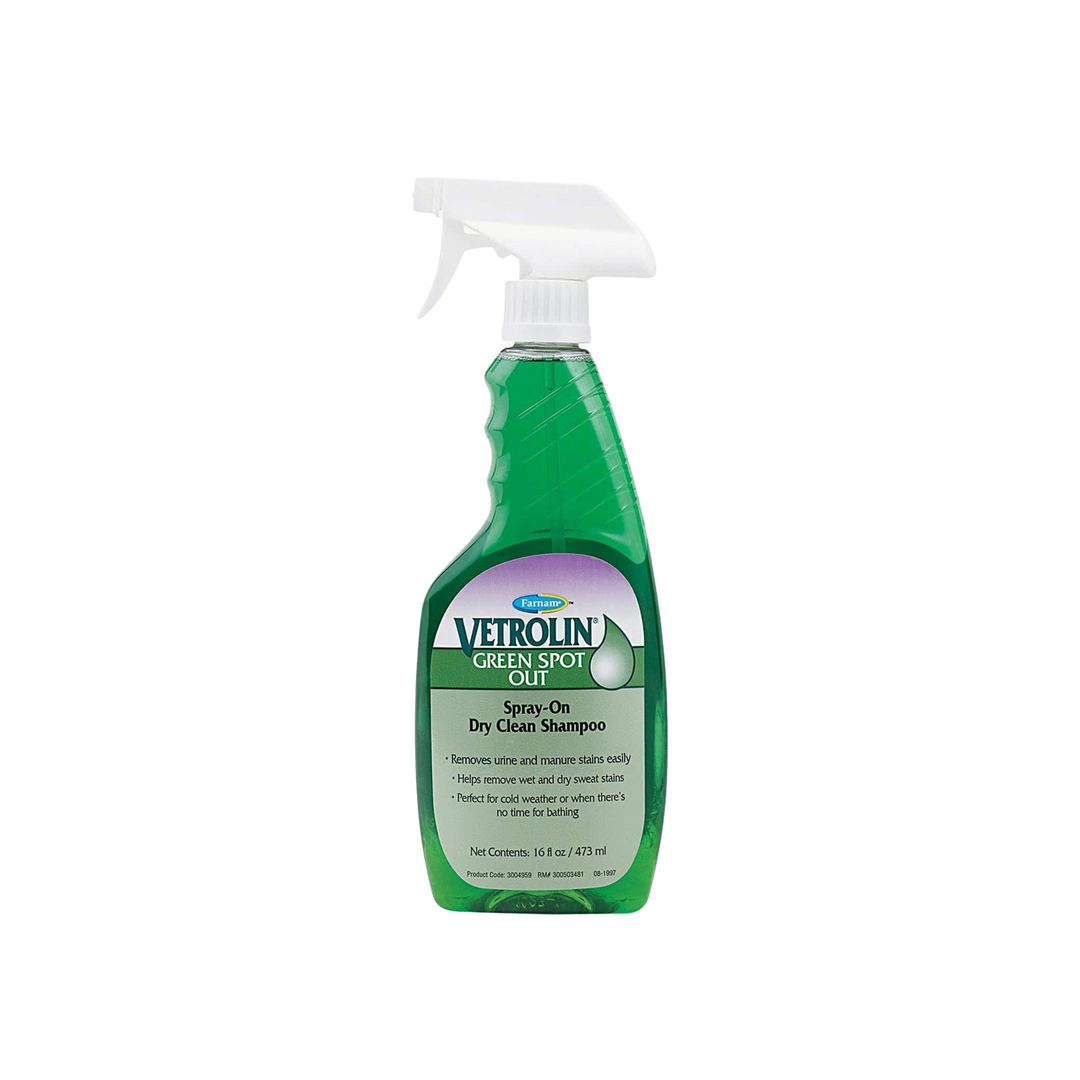 Farnam Vetrolin Green Spot Out Spray-On Dry Clean Shampoo