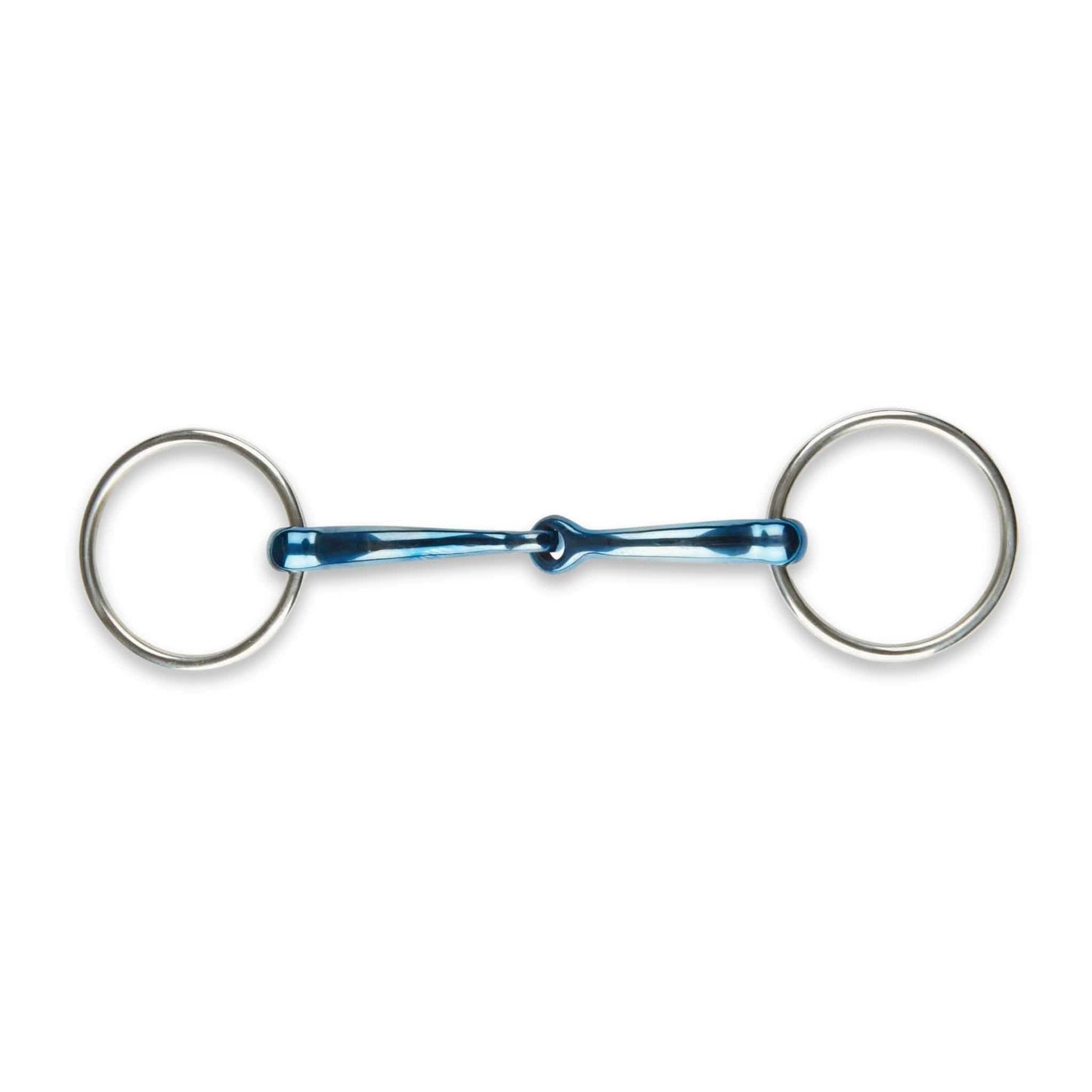 JP Korsteel Blue Steel Jointed Loose Ring Snaffle Bit - Corro