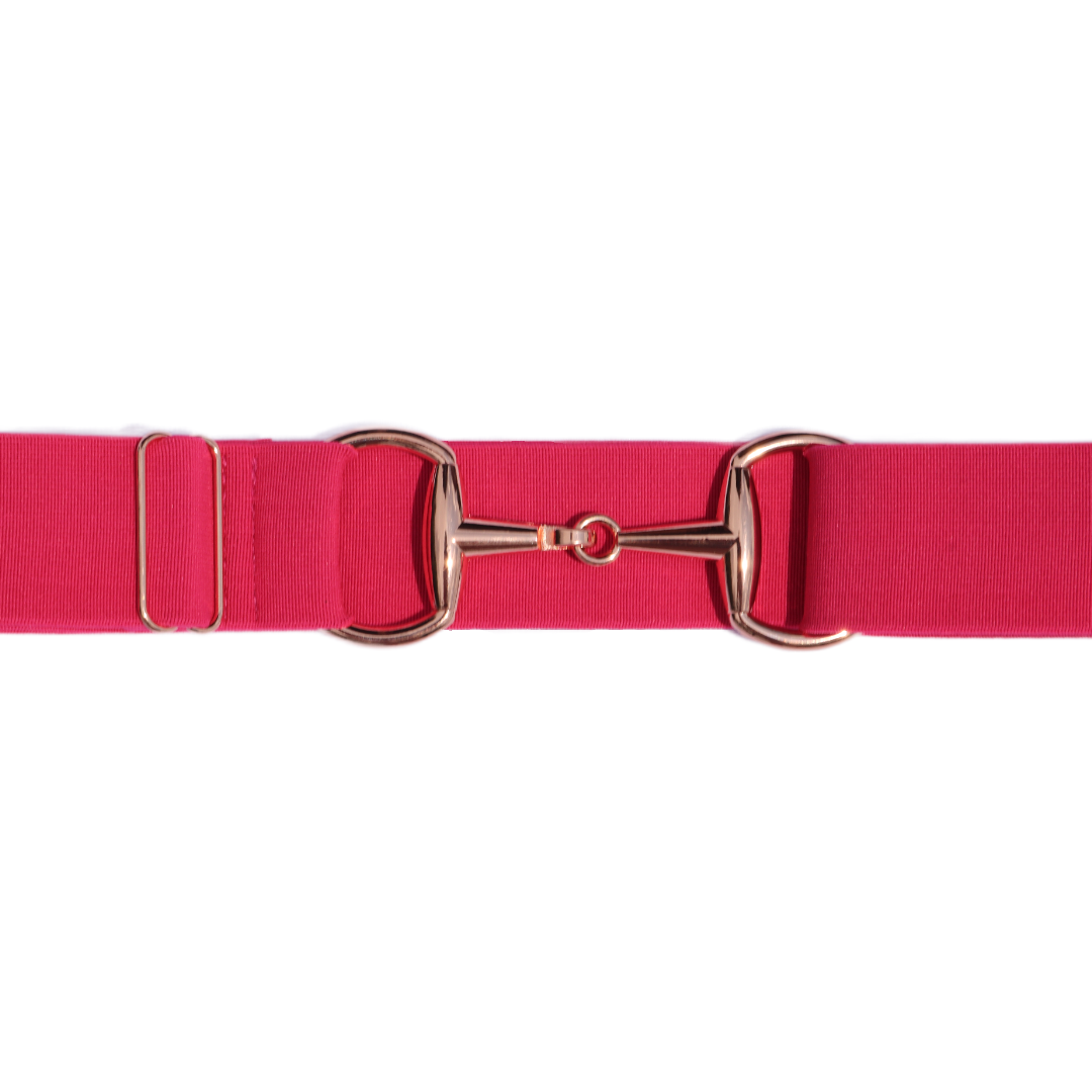 Divine Equestrian Snaffle Comfort Fit Belt - Pretty Pink