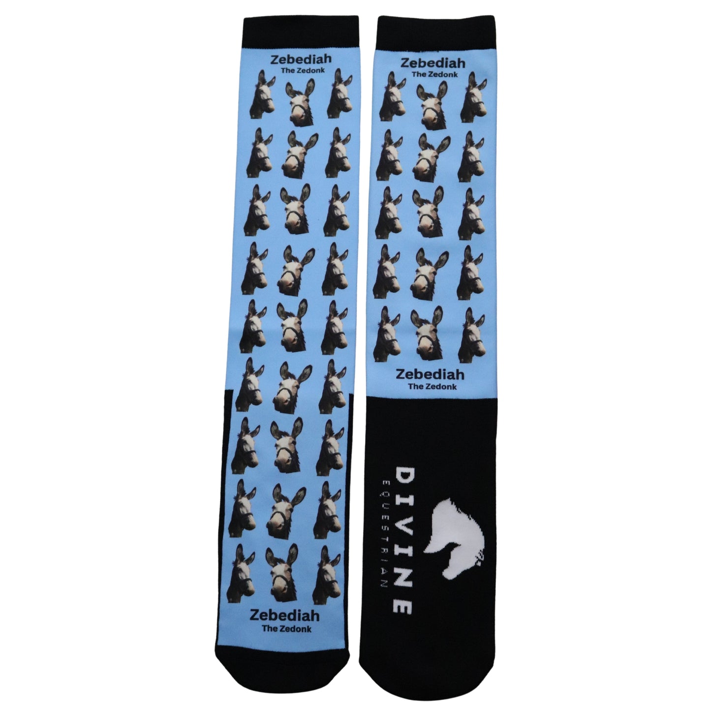 Divine Equestrian Comfort Fit Socks - Zebediah Edition