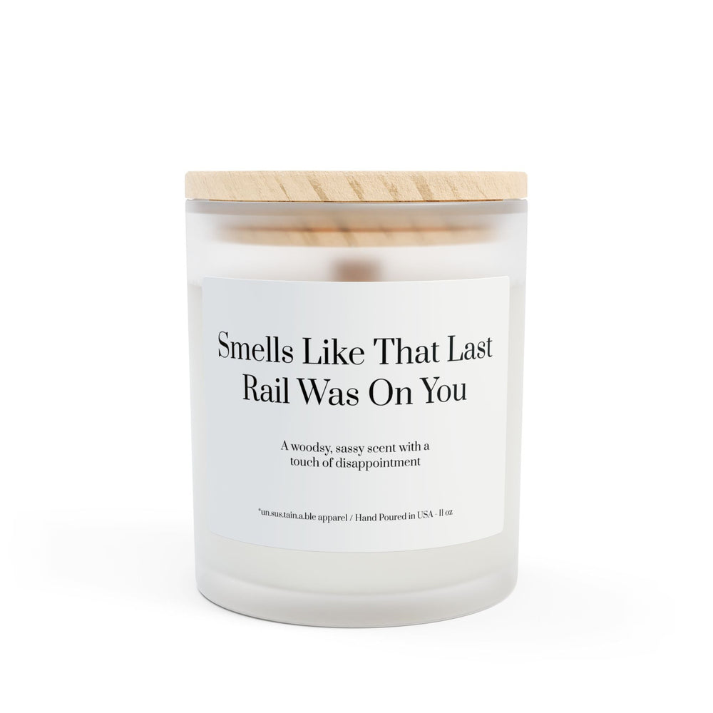 Unsustainable Apparel Frosted Glass Candle - Last Rail
