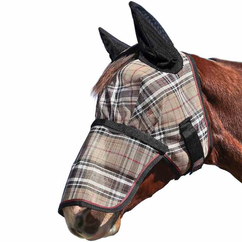 Kensington Fly Mask with Removable Nose with Soft Mesh Ears