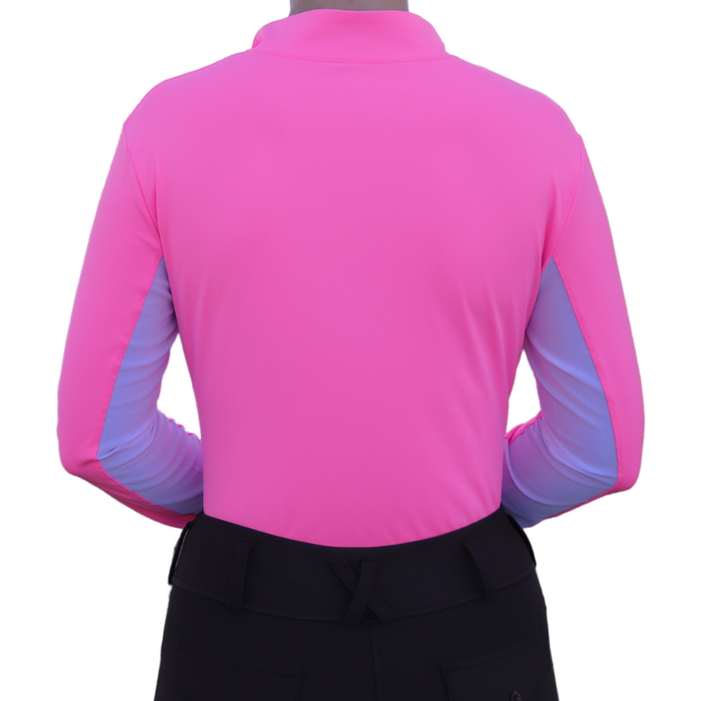 Divine Equestrian Sweet Lady Sun Shirt - Hot Pink