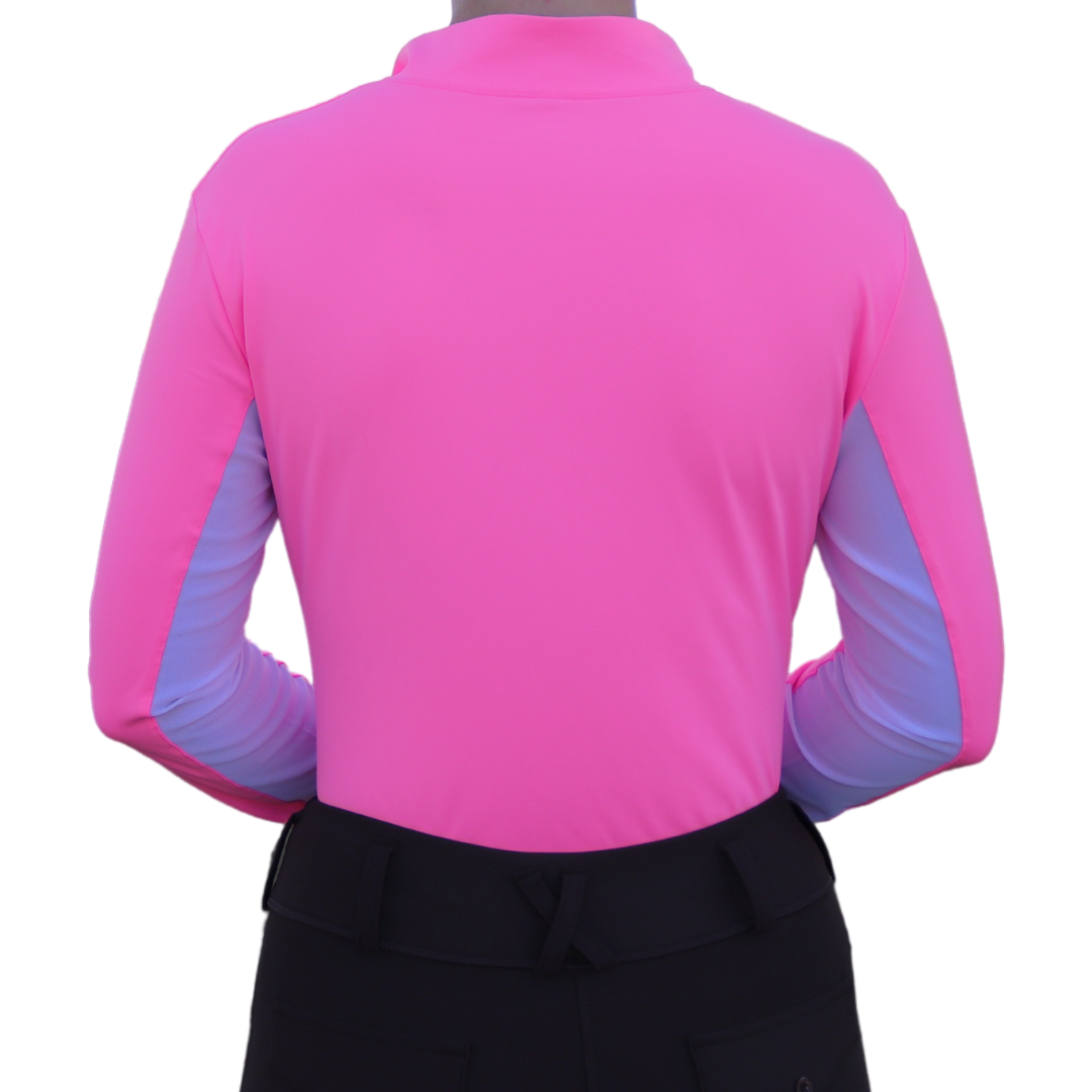 Divine Equestrian Sweet Lady Sun Shirt - Hot Pink