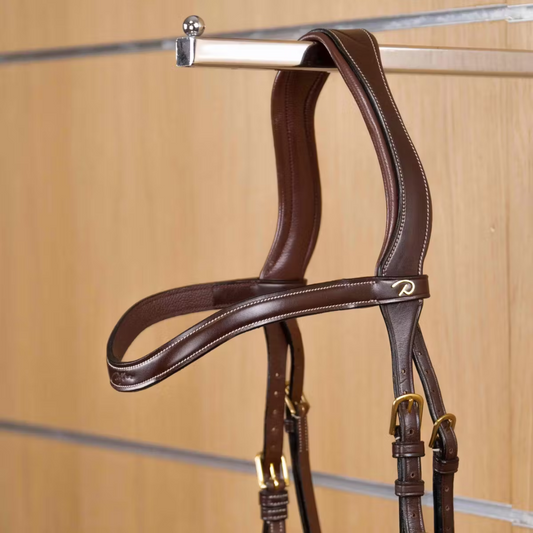Dy'on Flat Leather V-Shaped Browband D Collection