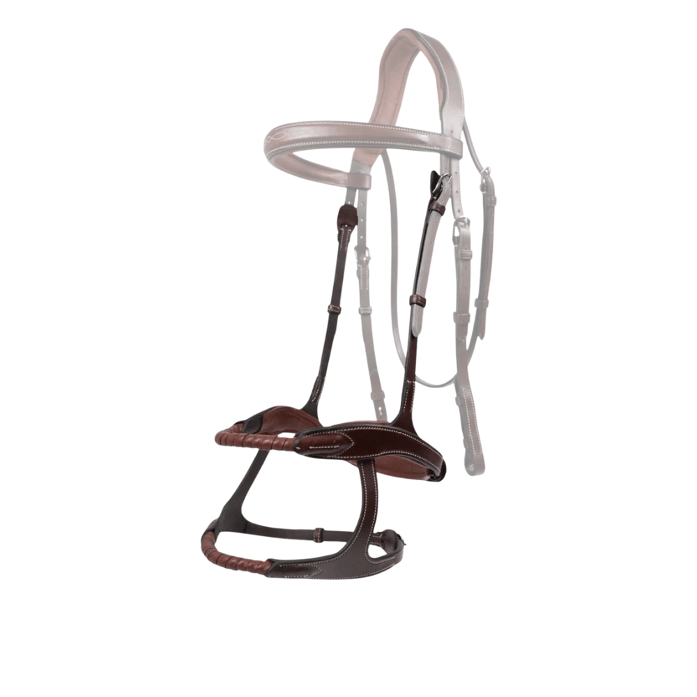 AJR Sport Leather Covered Rope Double Noseband - Jumper Collection