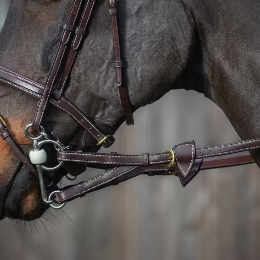 Dy'on 1/2 Converter Rubber Reins With 7 Leather Loops D Collection