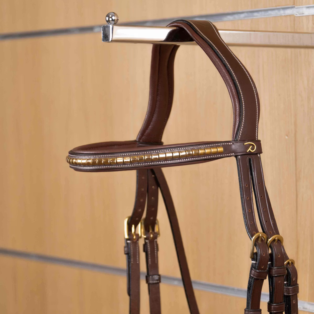 Dy'on Brass Clincher Staight Browband D Collection