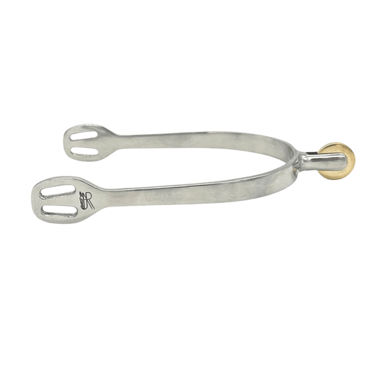 AJR Sport Smooth Rowel Spur Vertical