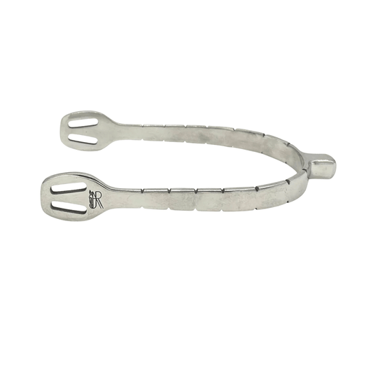 AJR Sport Stainless Steel Square End Spur (Block Design)