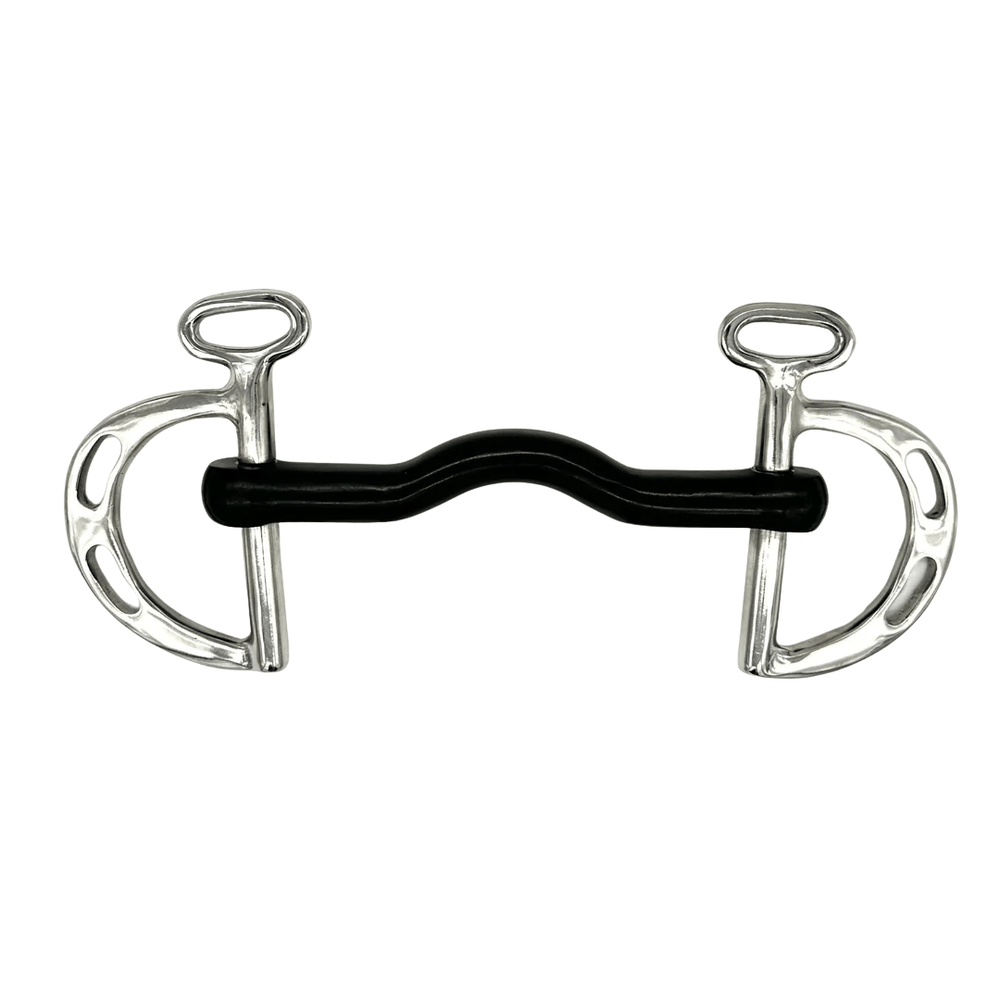 AJR Sport Hard Rubber Port Kimberwick Bit