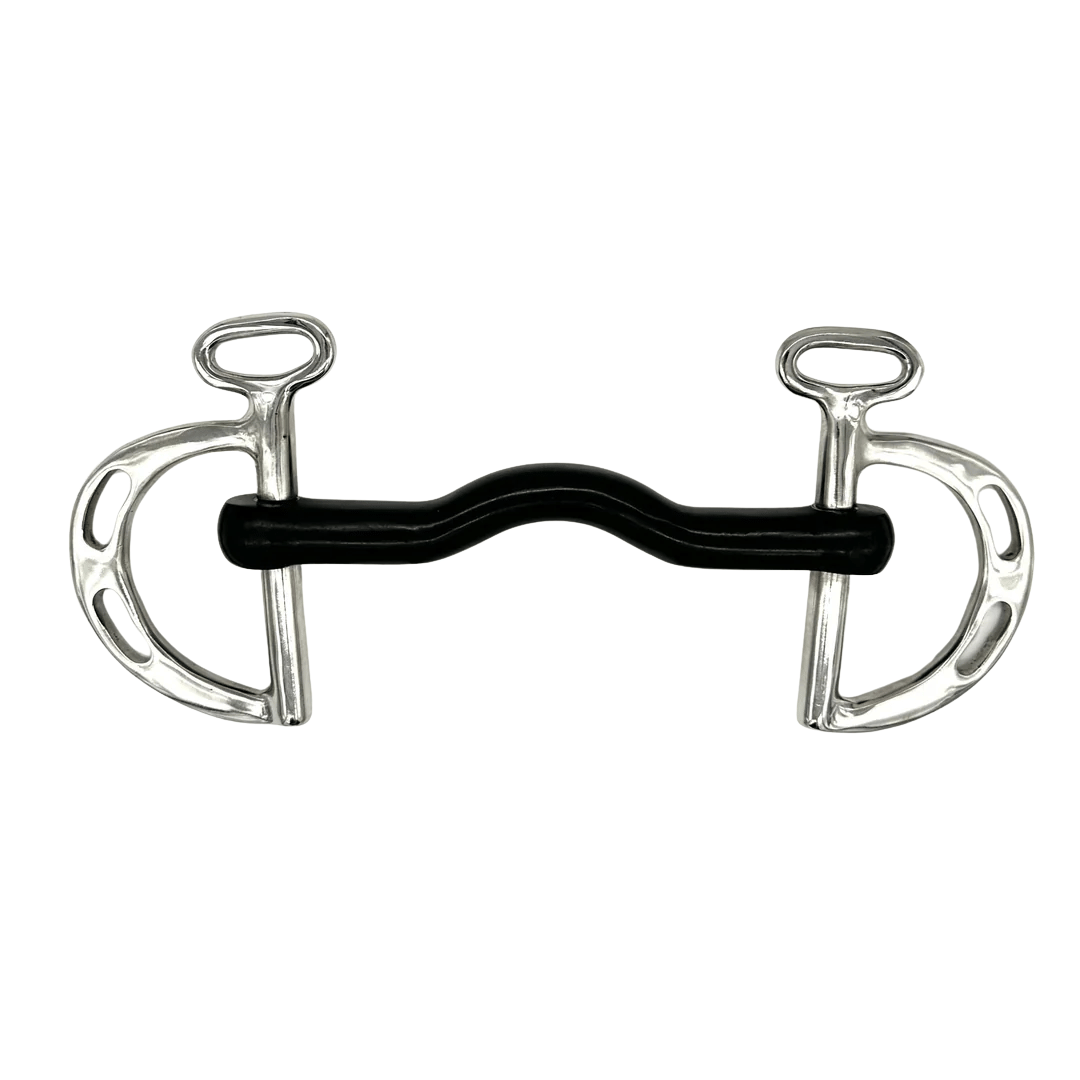 AJR Sport Hard Rubber Port Kimberwick Bit