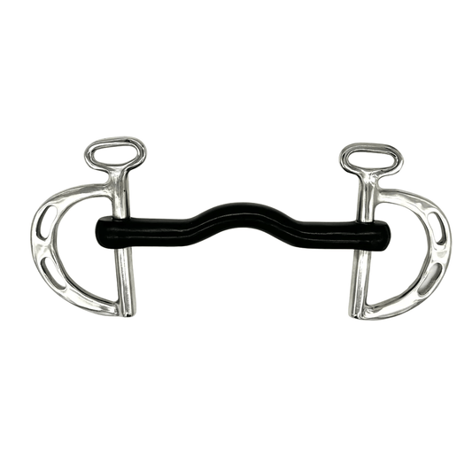 AJR Sport Hard Rubber Port Kimberwick Bit