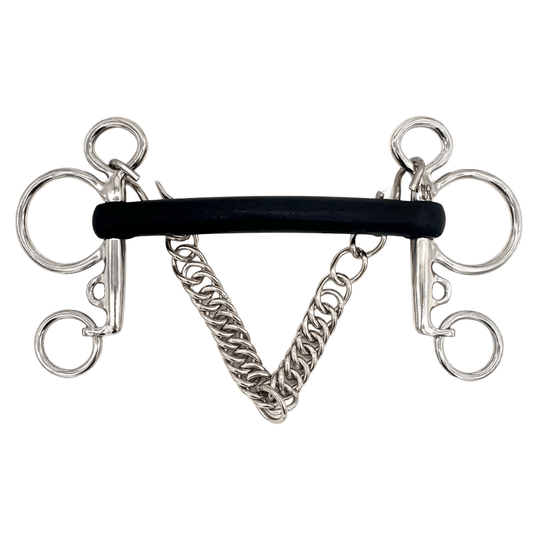 AJR Sport Hard Rubber Mullen Baby Pelham Bit