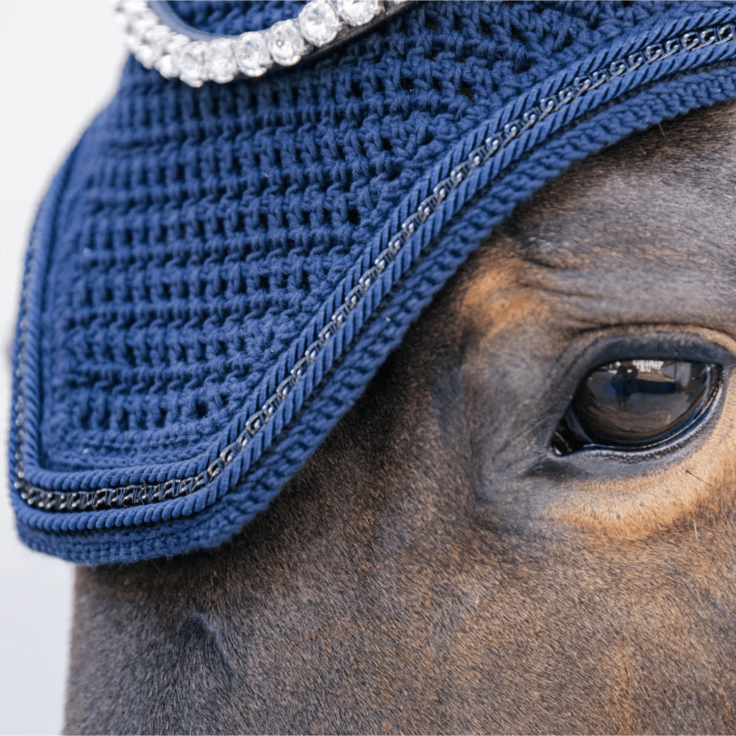 Kentucky Horsewear Wellington Metal Chain Soundless Ear Bonnet