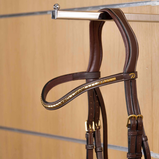 Dy'on Brass Clincher V-Shaped Browband D Collection