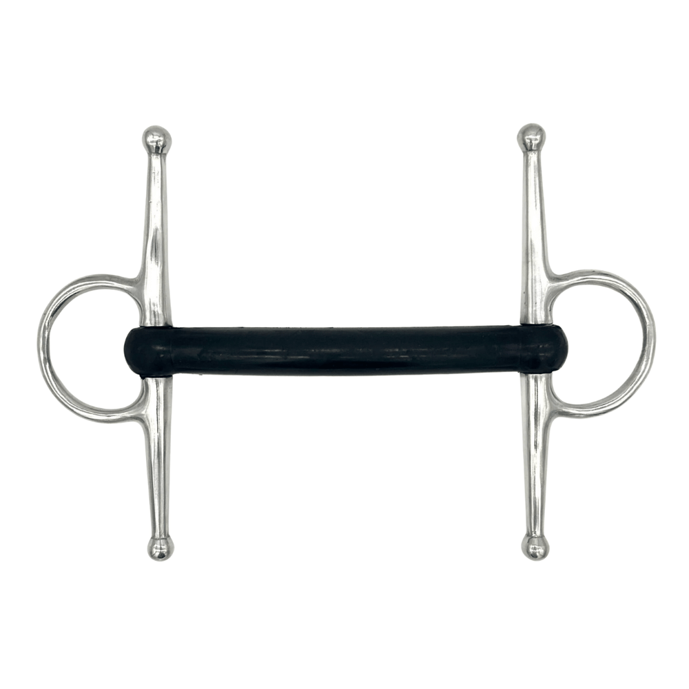 AJR Sport Hard Rubber Mullen Full Cheek Bit