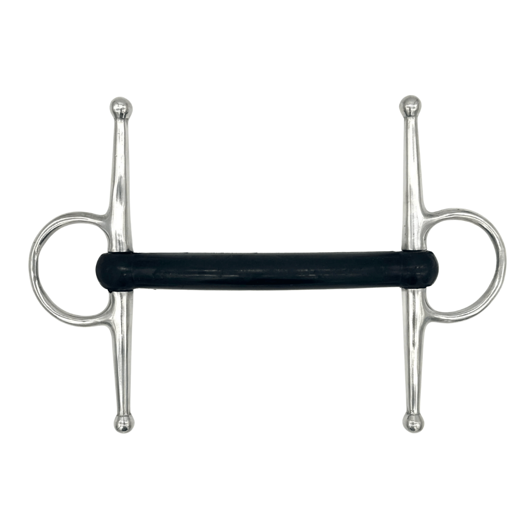 AJR Sport Hard Rubber Mullen Full Cheek Bit