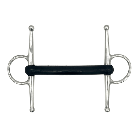 AJR Sport Hard Rubber Mullen Full Cheek Bit