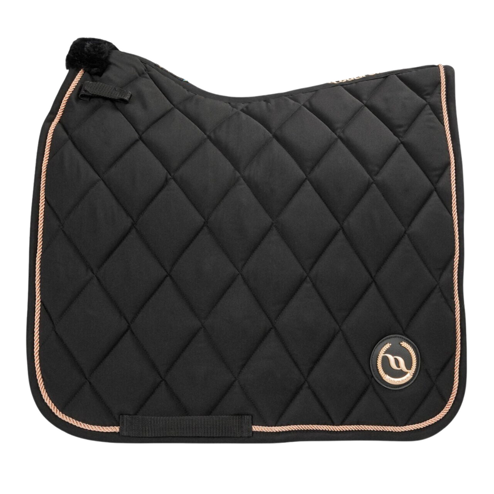 Back on Track Haze Collection: Black Rose Dressage Saddle Pad