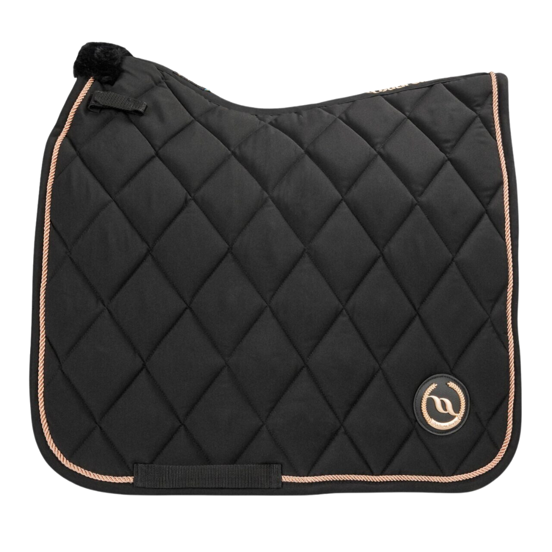 Back on Track Haze Collection: Black Rose Dressage Saddle Pad
