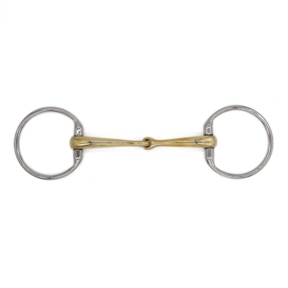 AJR Sport Single Jointed Golden Ease Eggbutt Bit