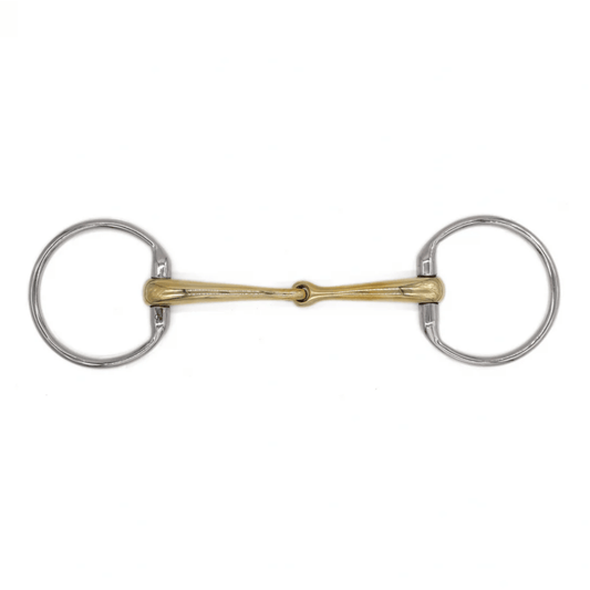 AJR Sport Single Jointed Golden Ease Eggbutt Bit