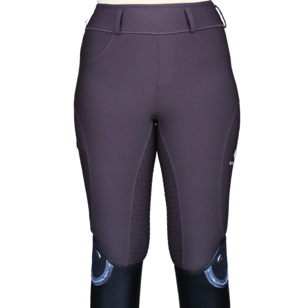 Divine Equestrian Comfort Grip Leggings - Chocolate