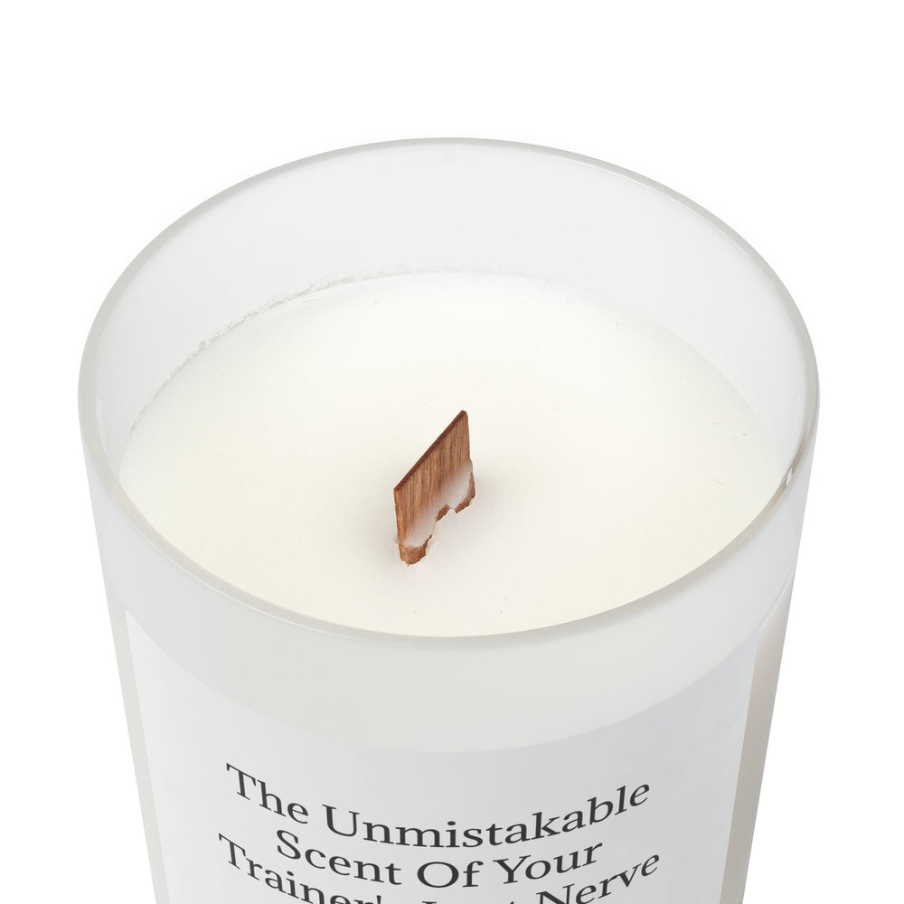 Unsustainable Apparel Frosted Glass Candle, 11oz - Trainer's Last Nerve