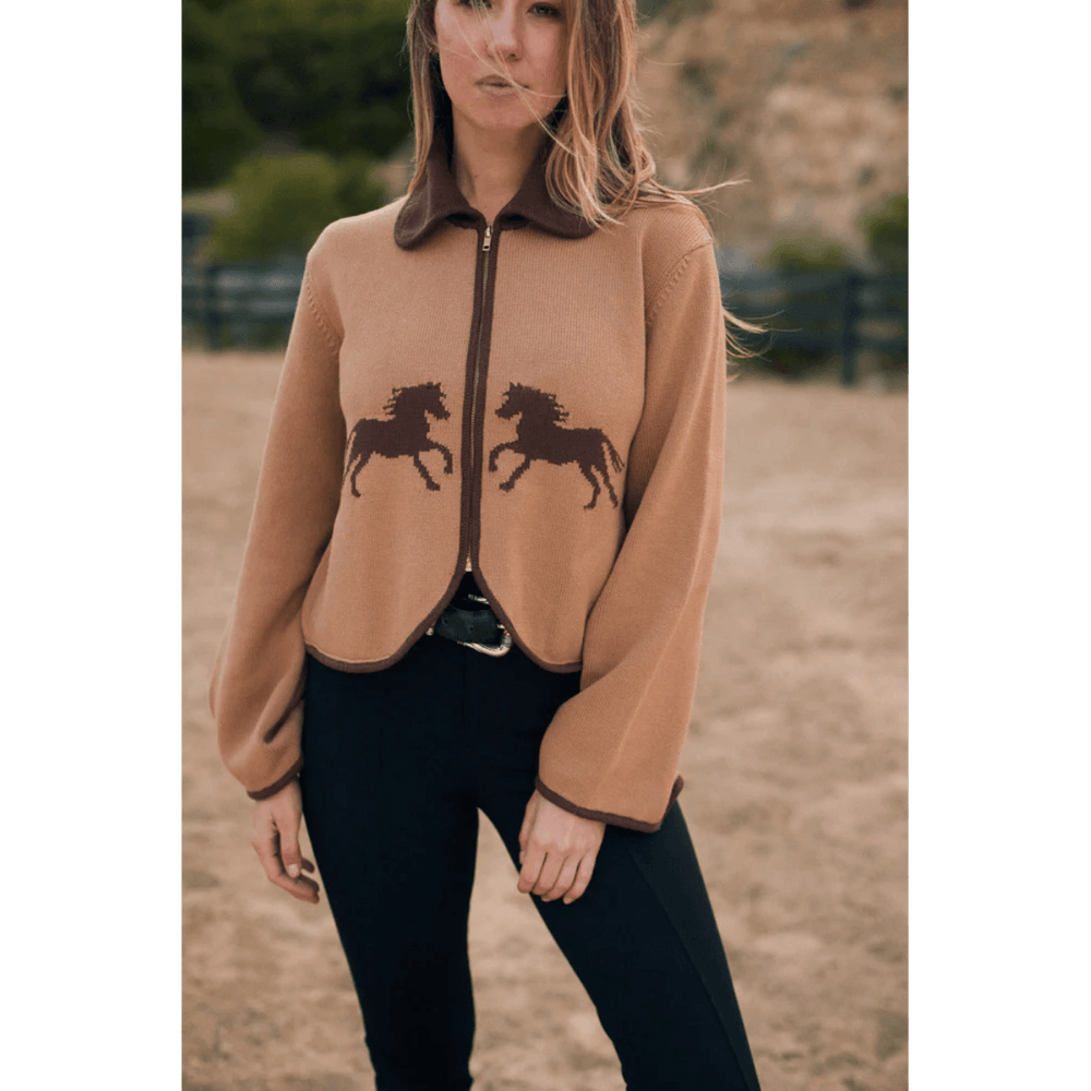 Solid Citizen Parker Cropped Equestrian Sweater