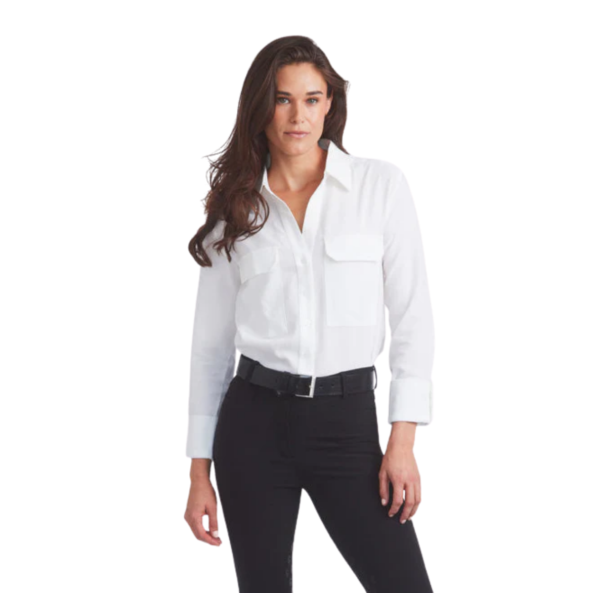 Solid Citizen Jessica Seersucker Equestrian Button-Down Shirt