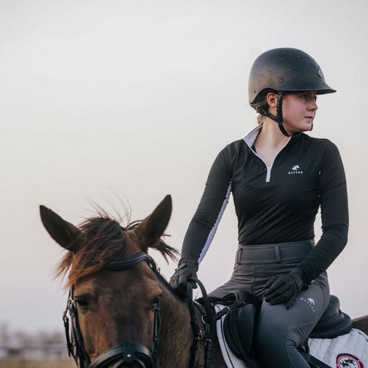 Divine Equestrian Sweet Lady Sun Shirt - Black