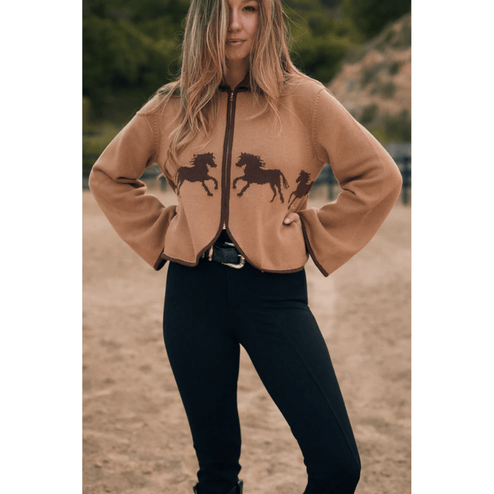 Solid Citizen Parker Cropped Equestrian Sweater
