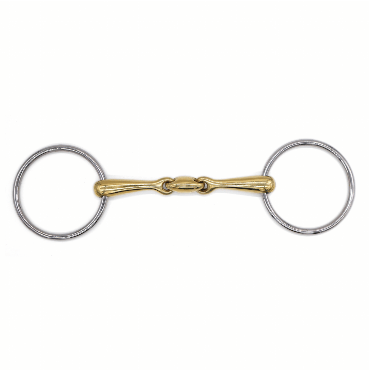AJR Sport Double Jointed Golden Ease Loose Ring Bit