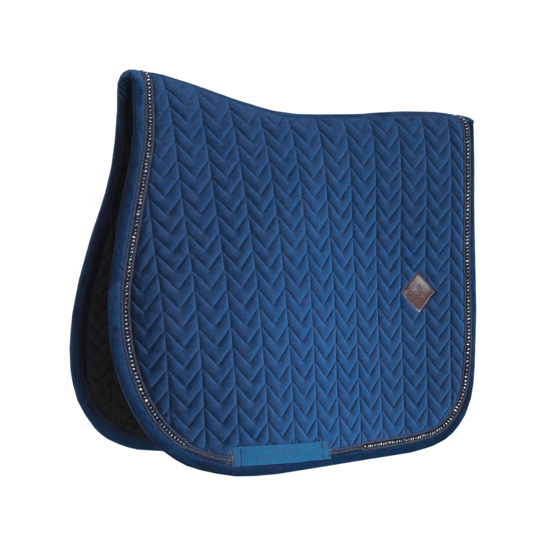 Kentucky Horsewear Velvet Saddle Pad with Pearls