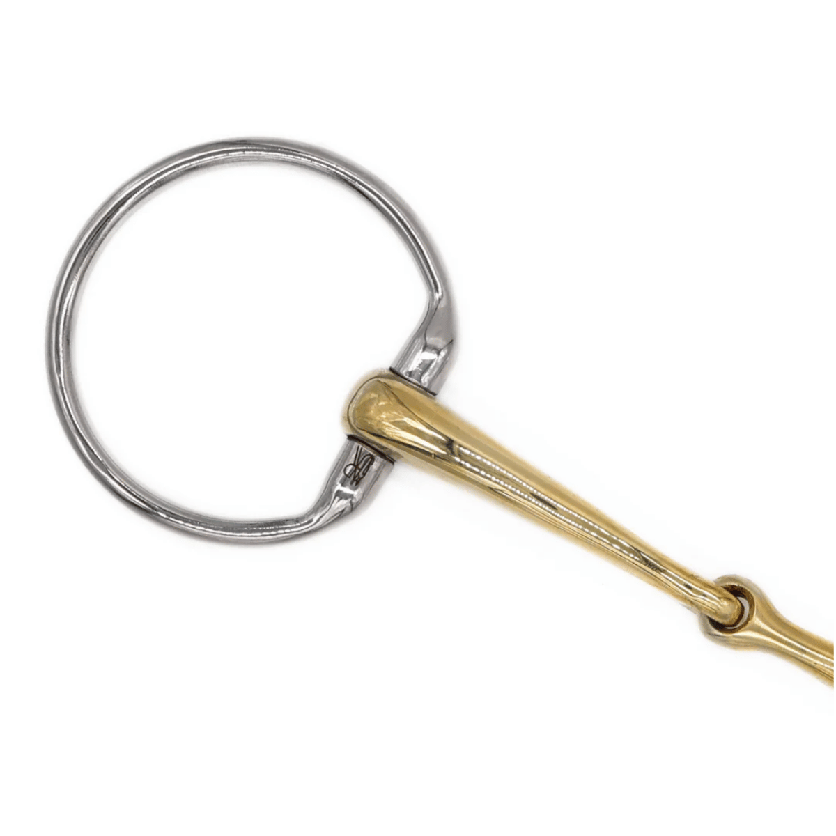 AJR Sport Single Jointed Golden Ease Eggbutt Bit