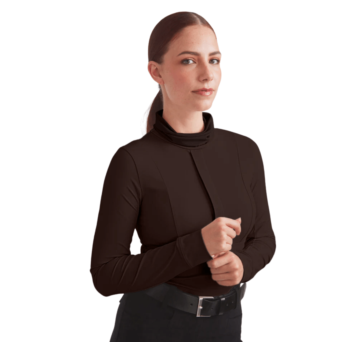 Solid Citizen Haley UV Riding Base-layer Turtleneck Sun-shirt