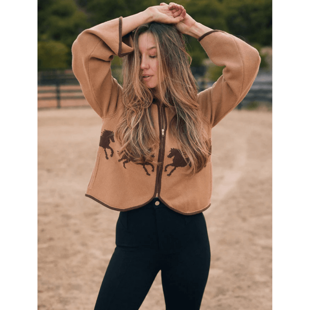 Solid Citizen Parker Cropped Equestrian Sweater