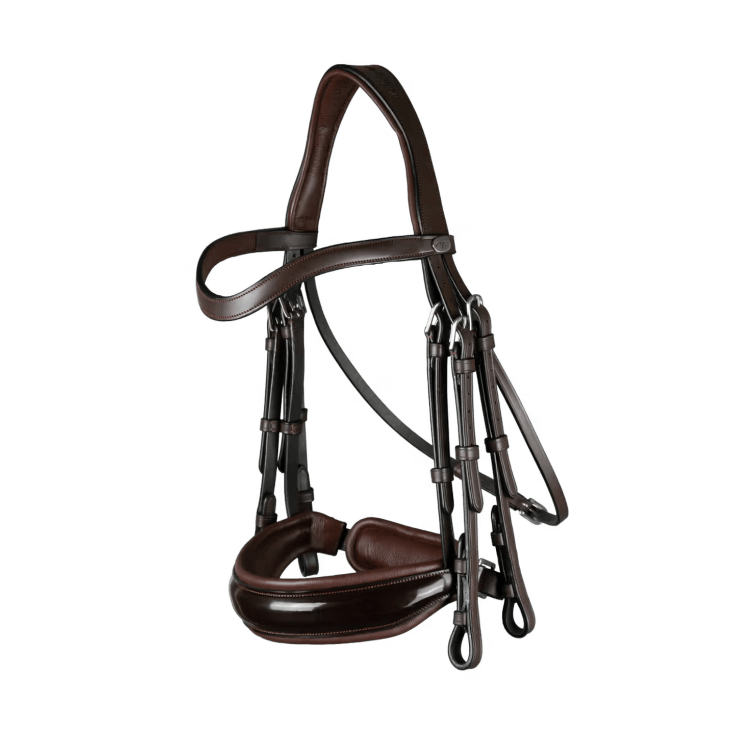 Dy'on Patent Large Crank Noseband Double Bridle