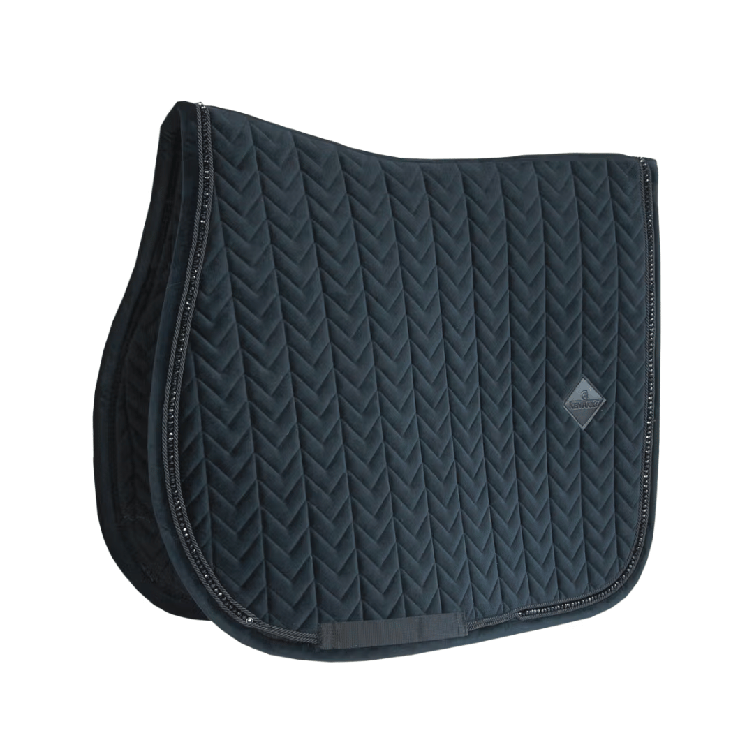 Kentucky Horsewear Velvet Saddle Pad with Pearls