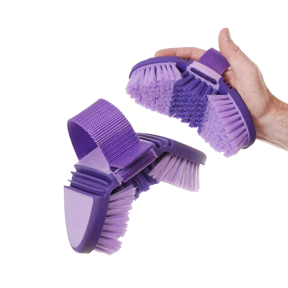 Roma Soft Grip Flex Body Brush - Purple